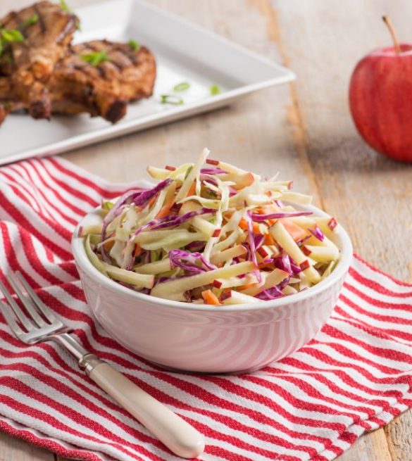 Salade de chou crémeuse aux pommes