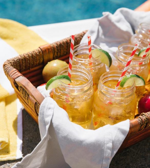 Cocktail à la pomme et au rhum