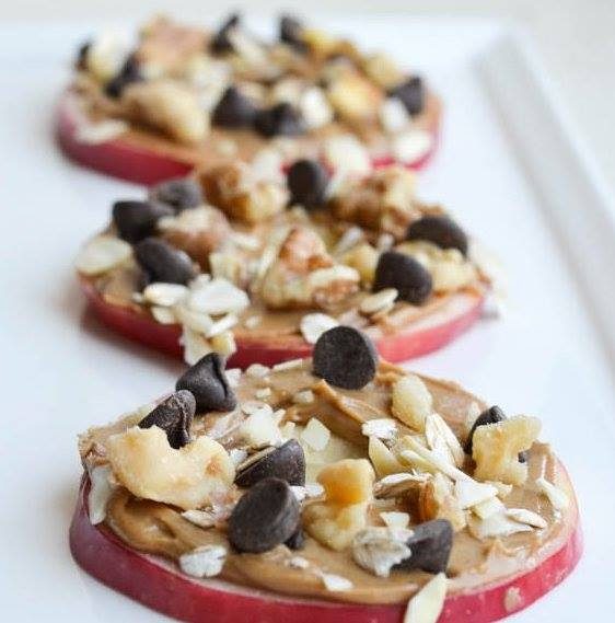 Tranches de pommes garnies