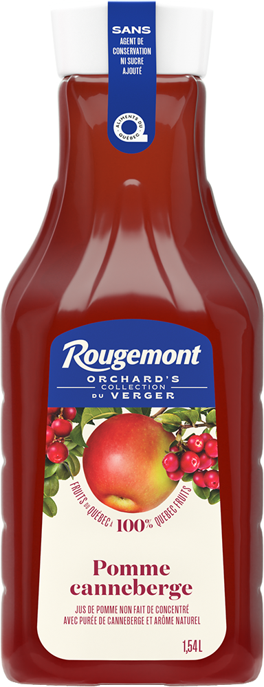 ROUGEMONT JUS DE POMME ET CANNEBERGE NON FAIT DE CONCENTRÉ Plastique PET 1.54L