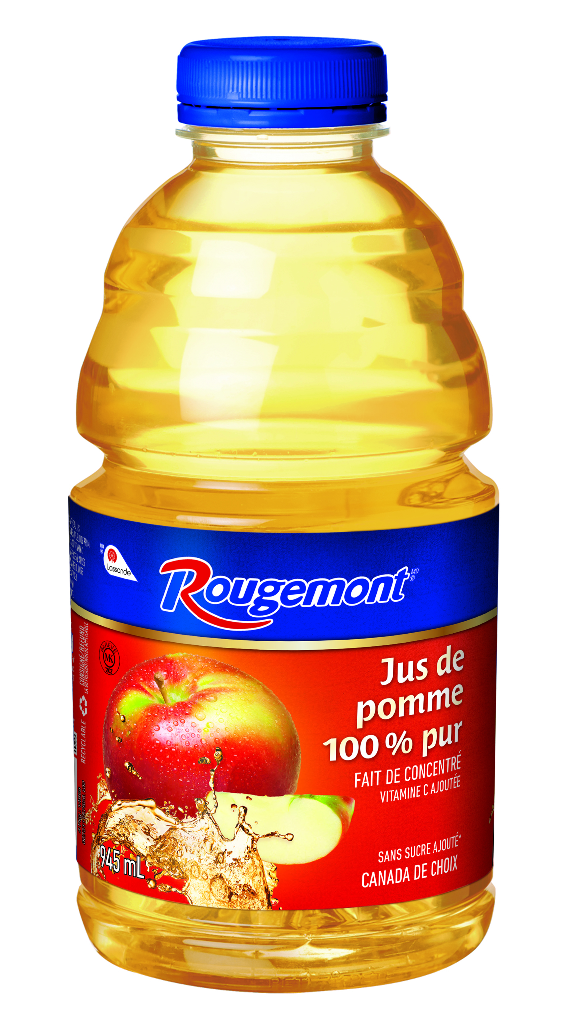 ROUGEMONT JUS DE POMME FAIT DE CONCENTRÉ Plastique 945mL